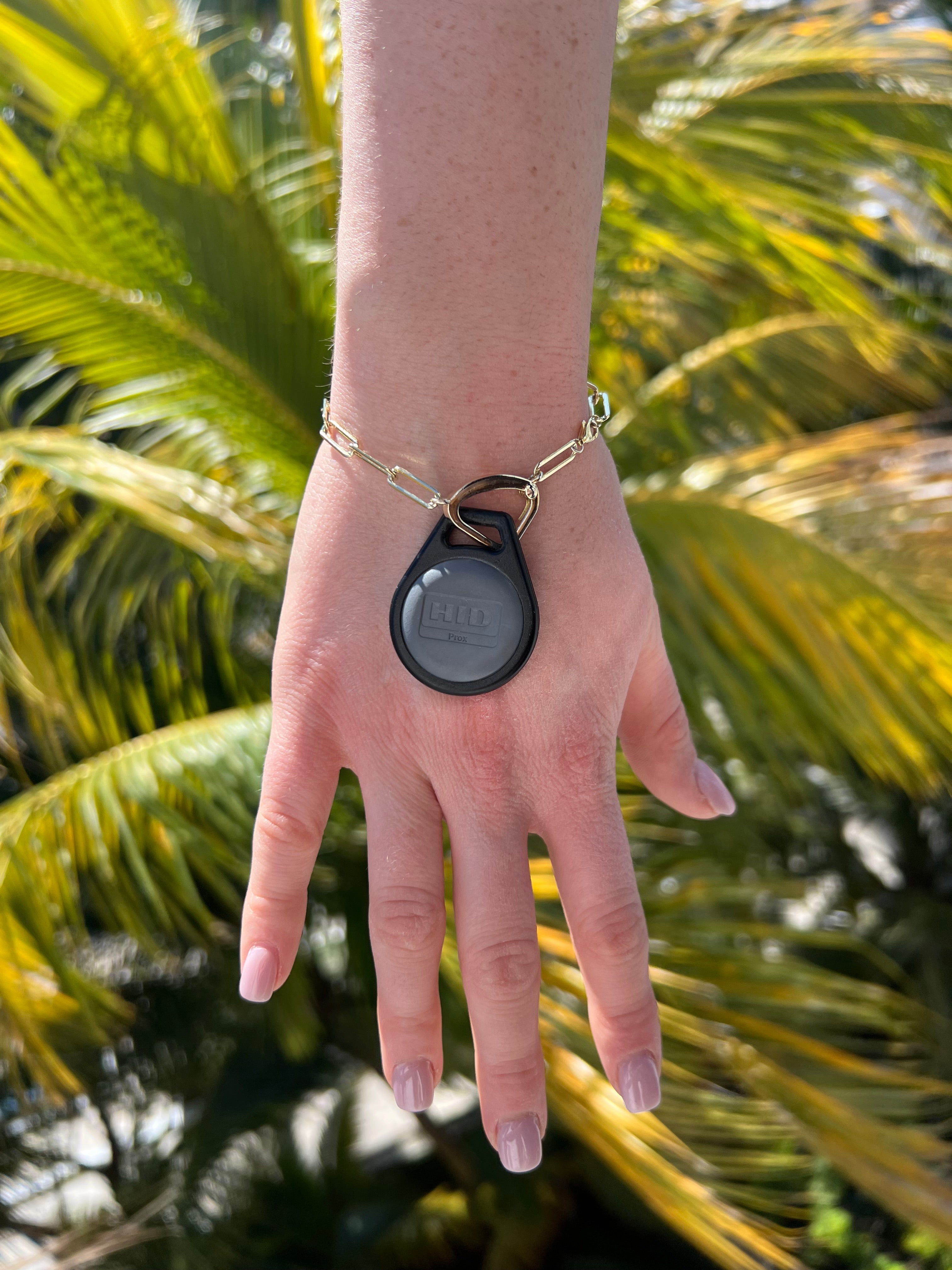 Gold Key Fob Bracelet